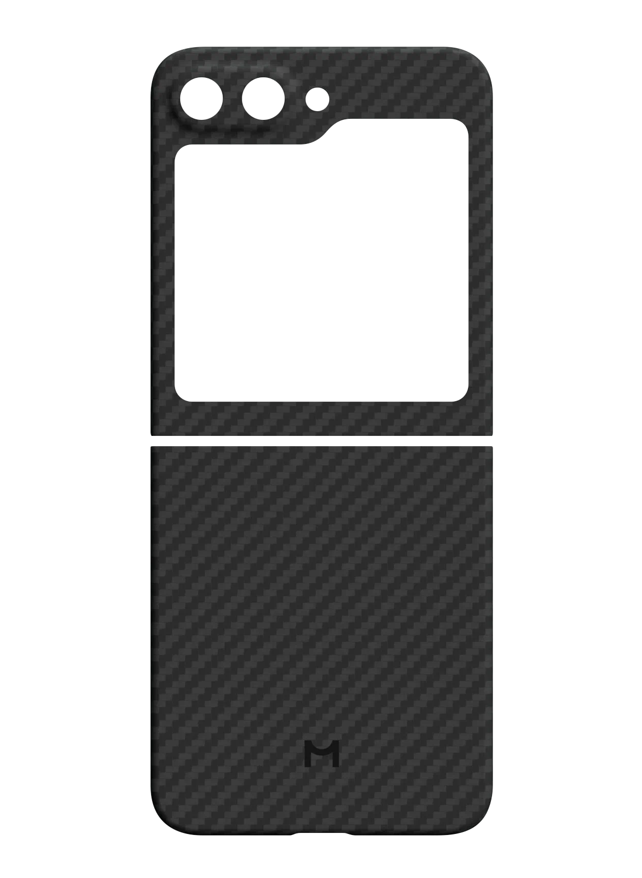 Чехол Magssory для Samsung Galaxy Z Flip5, кевлар (арамид), с магнитами, черный , Черный