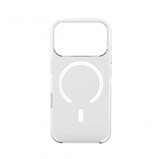 Чехол Magssory для iPhone 17 Pro, поликарбонат, с магнитами, с MagSafe, Прозрачный
