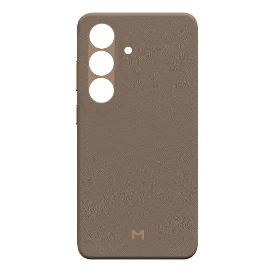 Чехол Magssory Eco Leather Case for Samsung Galaxy S25, экокожа, с магнитами, совместимые с MagSafe, Латте