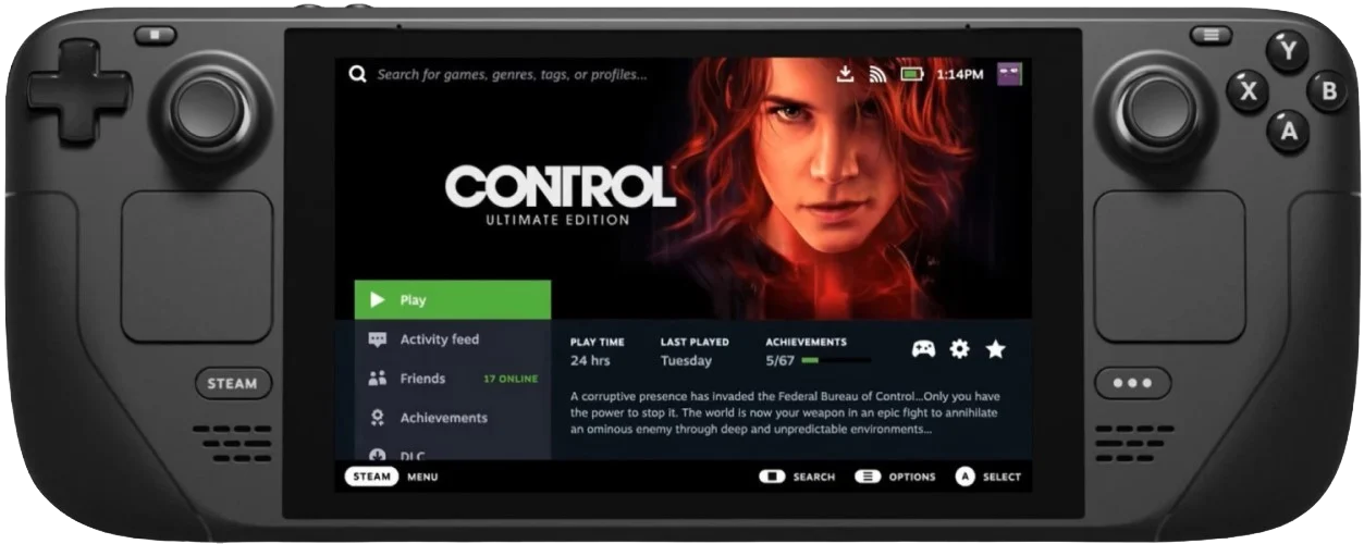 Игровая консоль Valve Steam Deck (512GB)