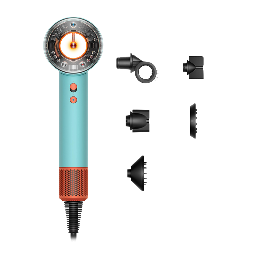 Фен Dyson HD16 Supersonic Nural Hair Dryer Straight+Wavy (Ceramic Patina/Topaz Orange) (2023)