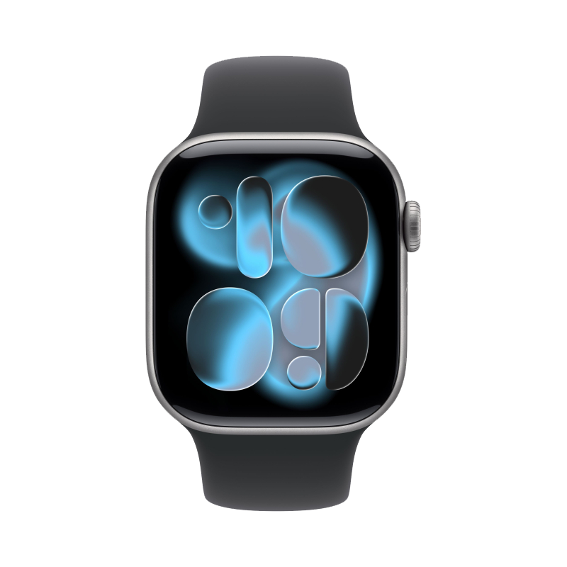 Apple Watch S11 42mm, Space Gray, Aluminium Case, Sport Band, M/L