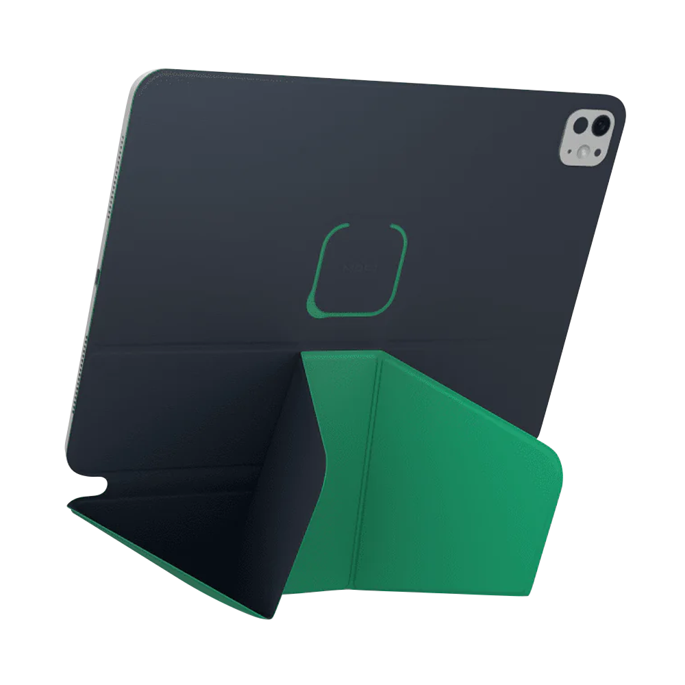 Чехол MOFT Dynamic Folio для планшета iPad Pro 11′′ (M4/M5) синий с зелёным