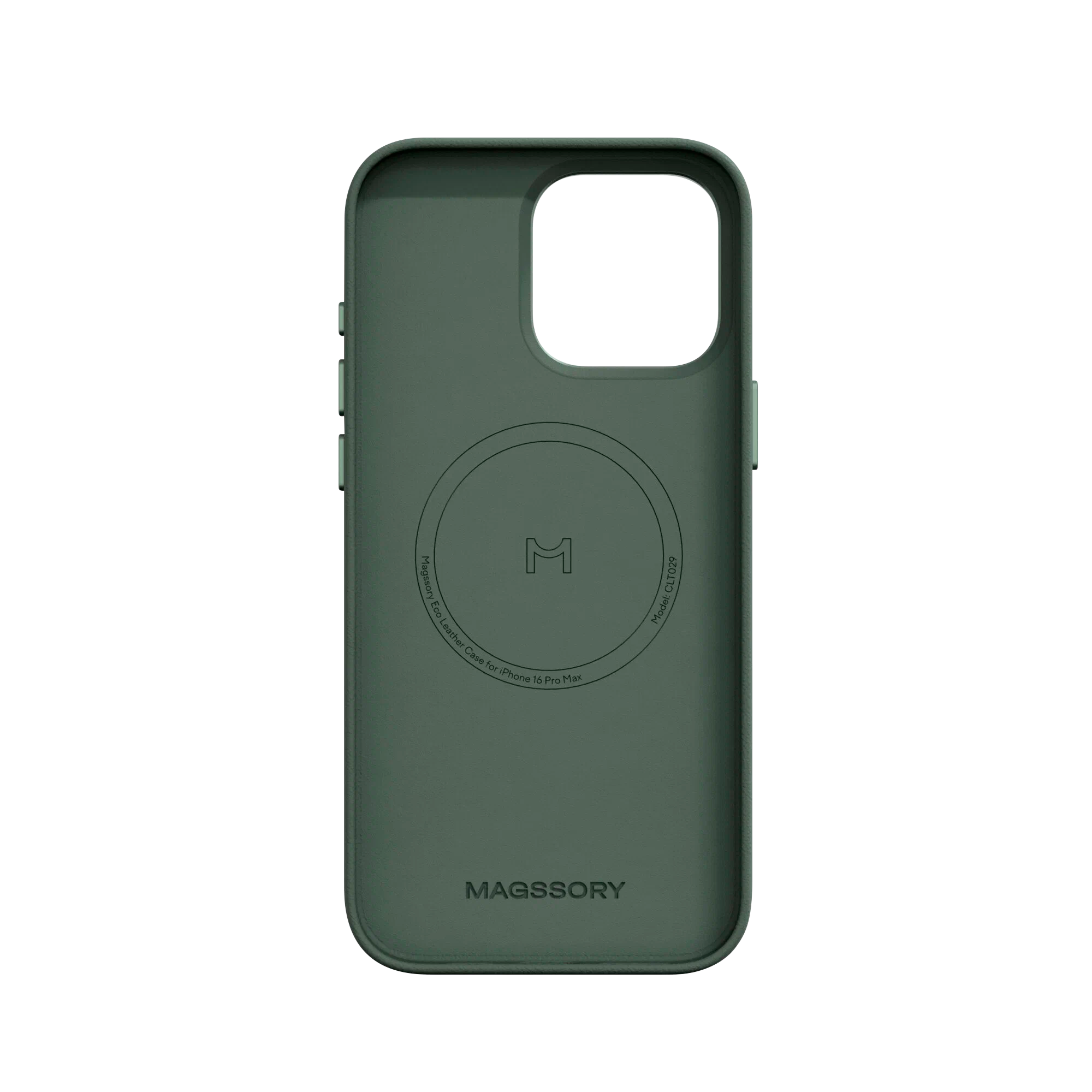 Чехол Magssory Eco Leather Case для iPhone 15 Pro, экокожа, с магнитами, совместимые с MagSafe, Хаки