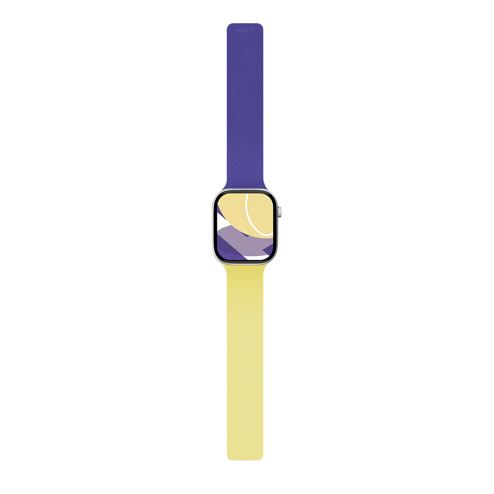 Ремешок MOFT Snap Duo Watch Band для Apple Watch жёлтый+фиолетовый 40/41/42 мм