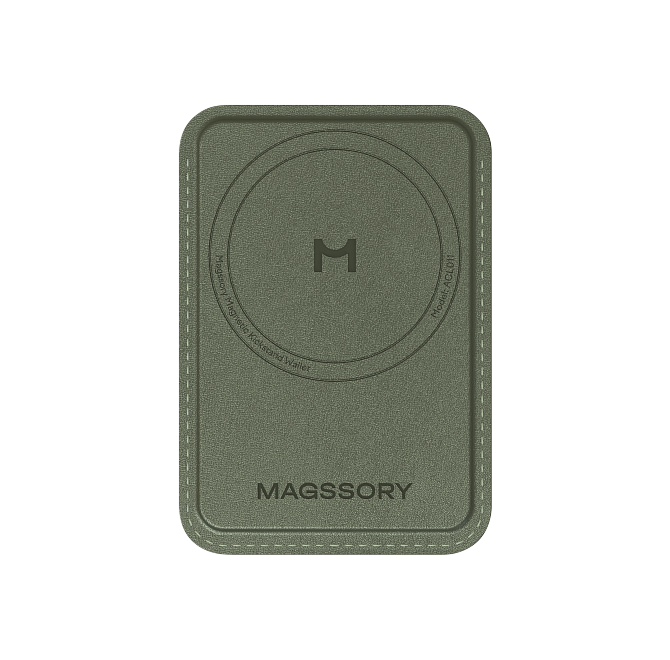 Кошелек-кардхолдер Magssory Duo Magnetic Kickstand Wallet, совместимый с MagSafe, ACL011, хаки, Хаки