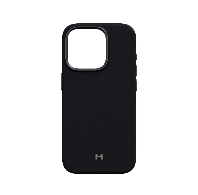 Чехол Magssory Eco Leather Case для iPhone 16 Pro, экокожа, с магнитами, совместимые с MagSafe, Миднайт
