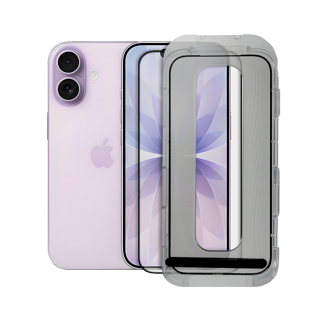 Стекло защитное 3D для iPhone 17, антибликовое (AR), с аппликатором для установки