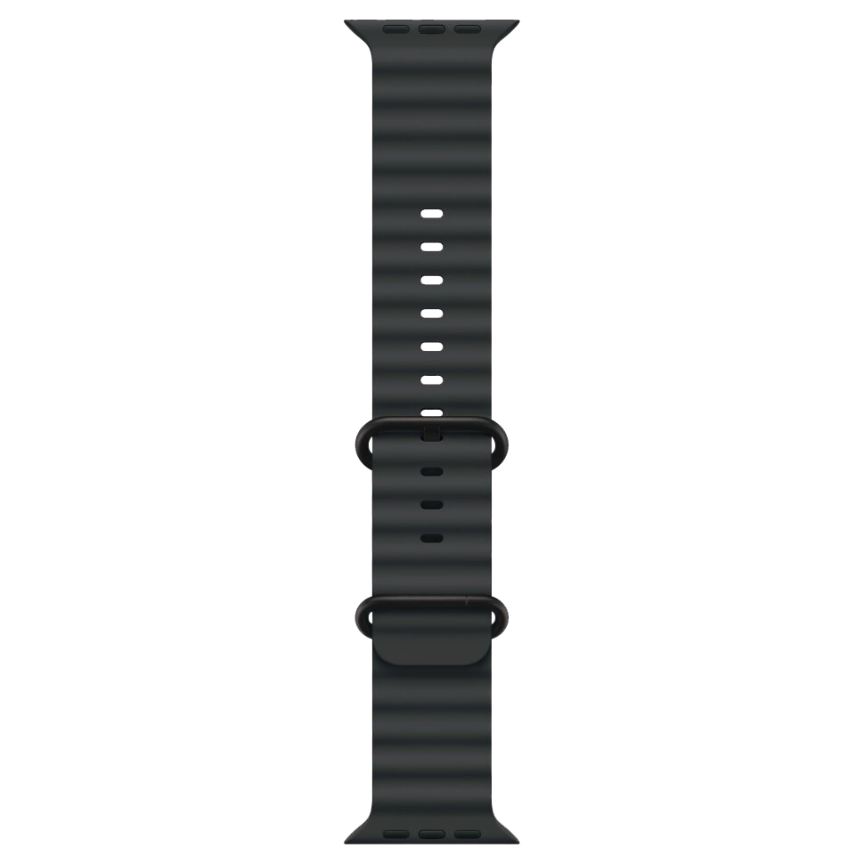 Часы Apple Watch Ultra 2, 49 мм, титан чёрного цвета, ремешок Ocean чёрного цвета (2024)