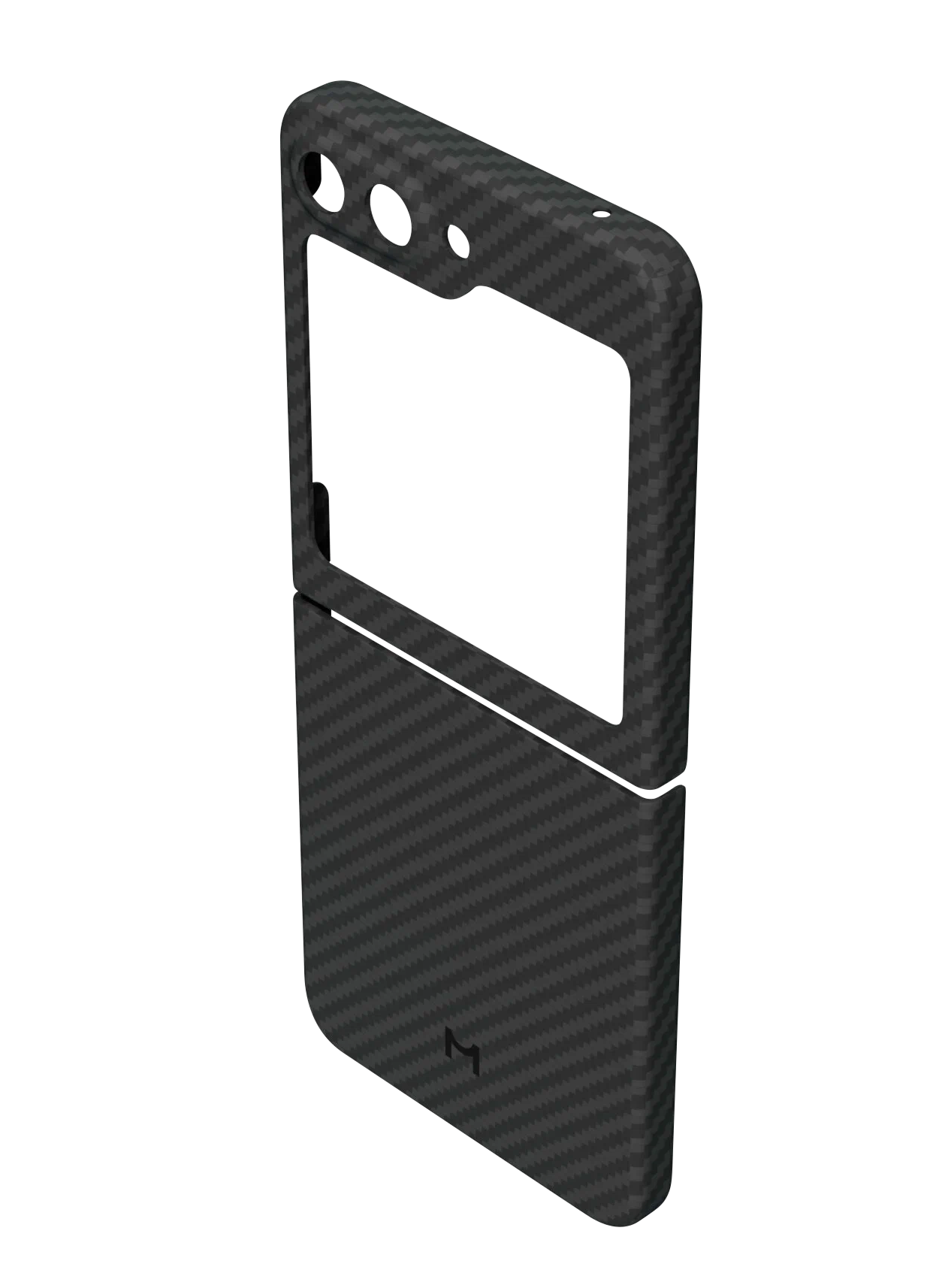 Чехол Magssory для Samsung Galaxy Z Flip5, кевлар (арамид), с магнитами, черный , Черный