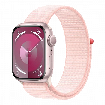 Часы Apple Watch Series 9 GPS 45mm Aluminum Case with Sport Loop (Розовый)