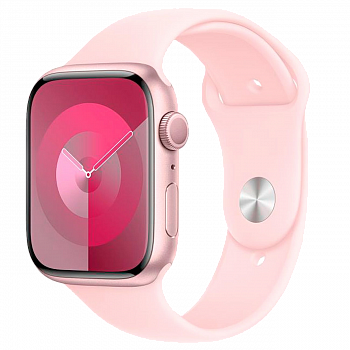 Часы Apple Watch Series 9 GPS 45mm Aluminum Case with Sport Band (Розовый) M/L