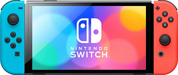 Игровая приставка Nintendo Switch OLED 64GB (неоновый красный/неоновый синий) (AZ)