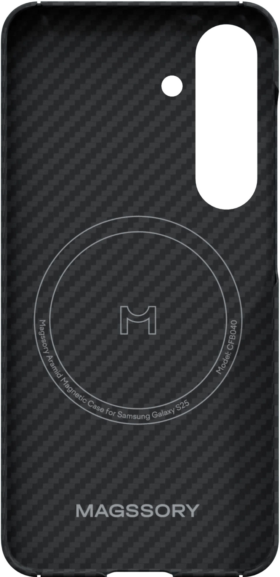 Magssory Aramid Magnetic Case for Samsung Galaxy S25, Черный