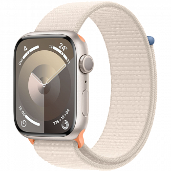 Часы Apple Watch Series 9 GPS 41mm Aluminum Case with Sport Loop (Сияющая звезда)